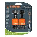 TRUPER JUEGO DOS ACOPLES RAPIDOS DE RIEGO 12728