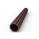 [ALUMINIO] TUBO CORTINA BRONCE 1" *MT